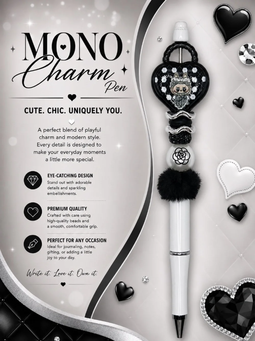 Midnight Heart Keepsake Pen
